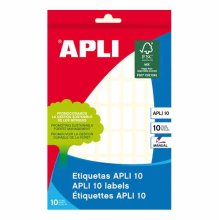 (imagen para) Etiquetas APLI 8x20 mm blancas Canto Romo