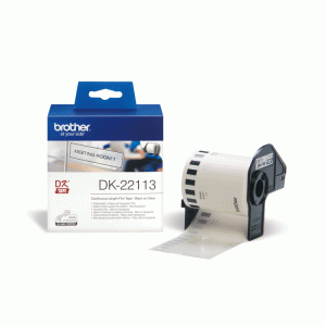 (imagen para) Brother DK22113 Cinta Adhesiva Plástica Transparente 62mm