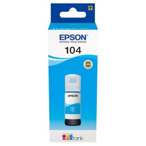 (imagen para) Tinta Epson 104 EcoTank Cian C13T00P240