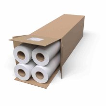 (imagen para) HP Pack 4 Rollos de Papel para Plotter 80g 24" (A1 – 610mm x 45,7m)