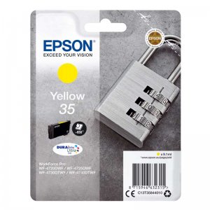 (imagen para) Tinta Epson 35 Candado Amarillo C13T35844010