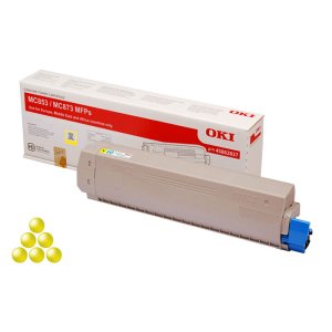 (imagen para) Toner Oki 45862837 Amarillo MC853 MC873