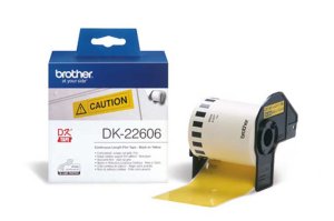 (imagen para) Brother DK-22606 Cinta Adhesiva Amarilla 62mm