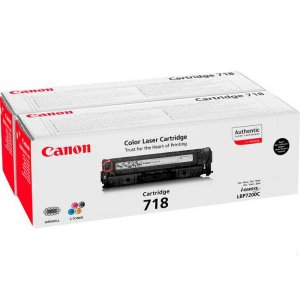 (imagen para) Tóner Canon 2662B005 718BK Negro Pack 2 Ud.