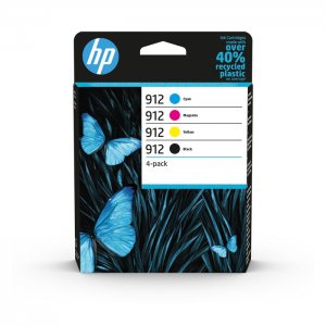 (imagen para) Pack 4 Cartuchos de Tinta HP 912 CYMK 6ZC74AE