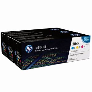 (imagen para) Pack Tóner HP 304A CF372AM 3 Colores