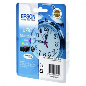 (imagen para) Multipack Tinta Epson 27xl Despertador 3 Colores