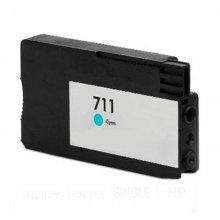 Tinta compatible con HP 711 cian CZ130A T120 T125 T130 T520