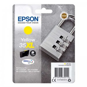 (imagen para) Tinta Epson 35XL Candado Amarillo C13T35944010