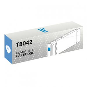 (imagen para) Tinta Compatible con Epson T8042 Cian