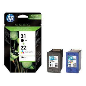 PACK TINTA NEGRA HP 21 Y COLOR HP 22 [SD367AE] : MasToner