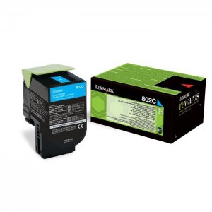 (imagen para) Toner Lexmark 802C 80C20C0 Cian CX310/CX410/CX510