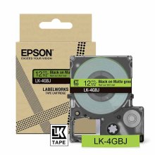 (imagen para) Cinta Epson LK-4GBJ 12 mm x 8 m Negro sobre Verde Mate