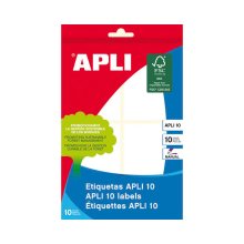 (imagen para) APLI Etiquetas Adhesivas 50x70 mm Blanco Manual