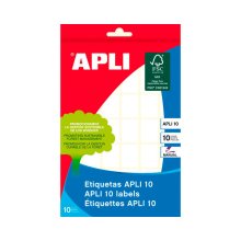(imagen para) APLI Etiquetas Adhesivas 16x22 mm Blanco Manual