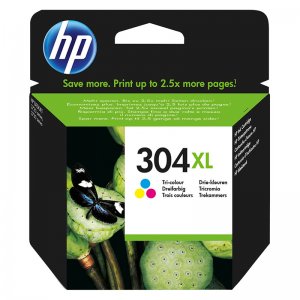 (imagen para) Cartucho de Tinta HP 304XL Tricolor N9K07AE