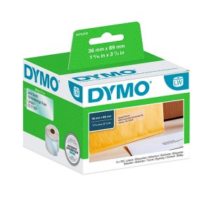 (imagen para) Dymo Etiqueta LW dirección 89x36mm Plástico Transparente