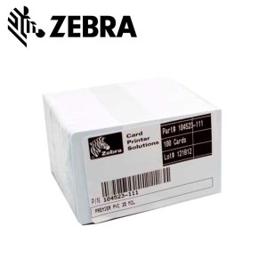 (imagen para) Tarjetas Zebra Premier Pvc Blanco 0,76mm 500 Ud. 104523-111
