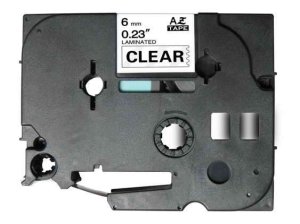 (imagen para) Cinta rotuladora compatible con Brother TZE-111 6mm