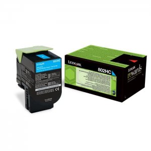 (imagen para) Toner Lexmark 802HC 80C2HC0 Cian CX410DE/CX510DE/CX510DHE