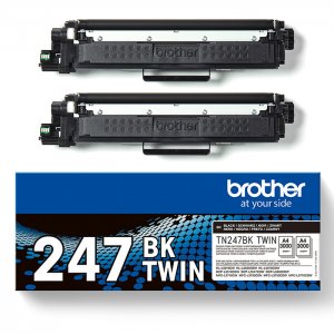 (imagen para) Pack Brother TN247BKTWIN 2 Cartuchos Toner Negro