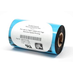 (imagen para) Cinta Ribon Cera Zebra 56,9mm X 74m 800132-002 12ud