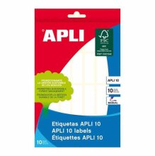 (imagen para) Etiquetas adhesivas APLI 13x40mm canto romo