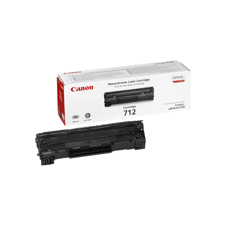 LBP3010B Canon cartucho 712 de tóner original negro para impresoras láser i-SENSYS LBP3010 LBP3100 