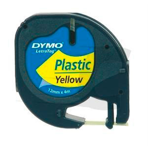 (imagen para) Cinta Rotuladora Dymo negro-amarillo 12mmx4m